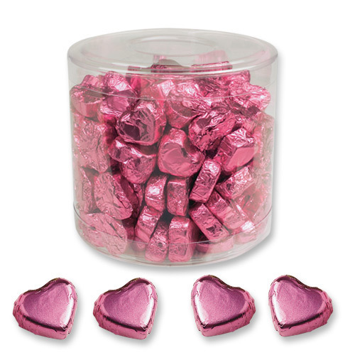 Cuori di cioccolato piccoli, rosa