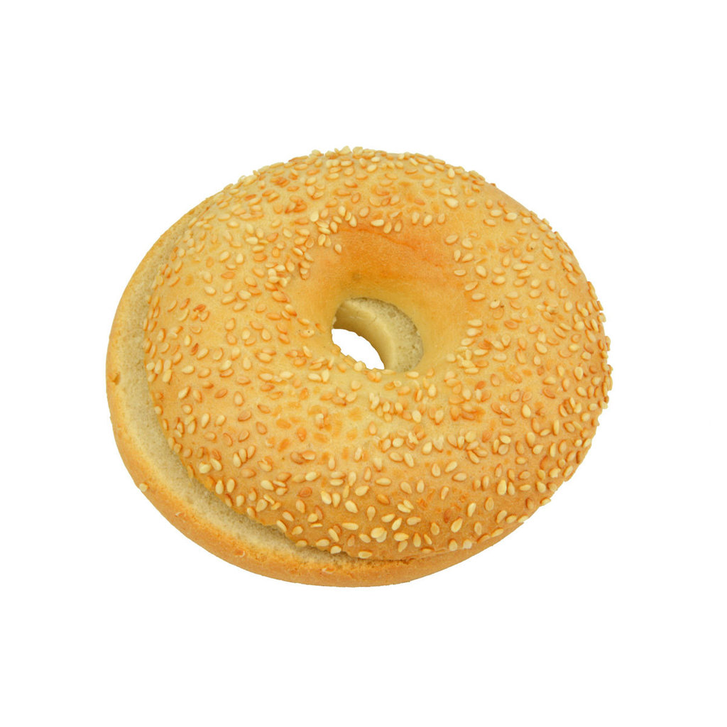 Bagel al sesamo, pretagliato