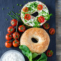 Bagel al sesamo, pretagliato - 2