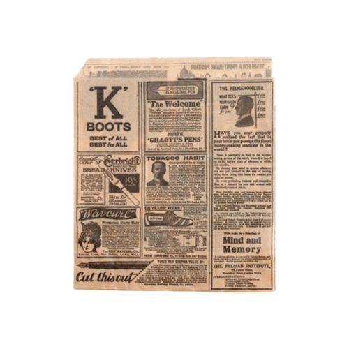 Sacchetto "Kraft Times", 13 x 14 cm