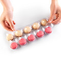 Macarons, pink - 4