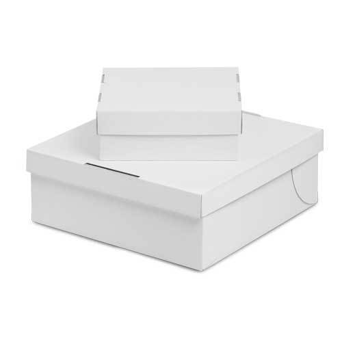 Cartone per torte, bianco, 20 x 20 x 8 cm